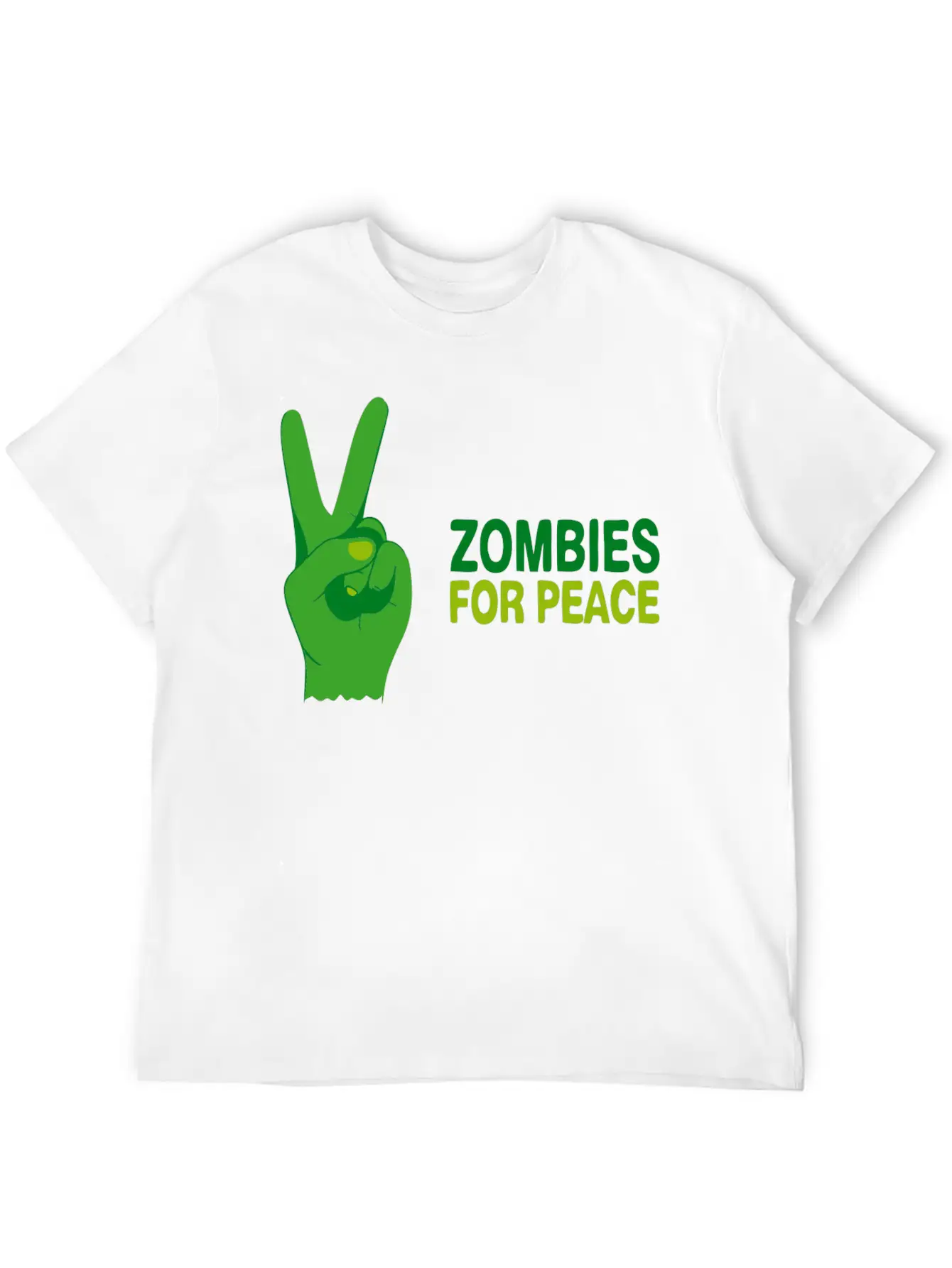 Zombies For Peace Modern Fit Casual T-Shirt ��� Clean And Versatile Design