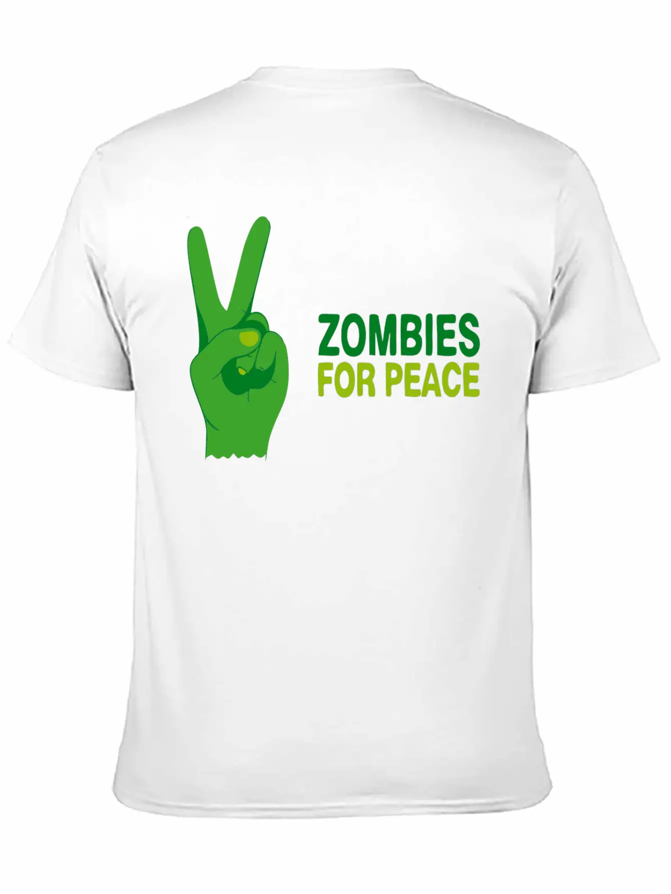 Zombies For Peace Modern Fit Casual T-Shirt ��� Clean And Versatile Design