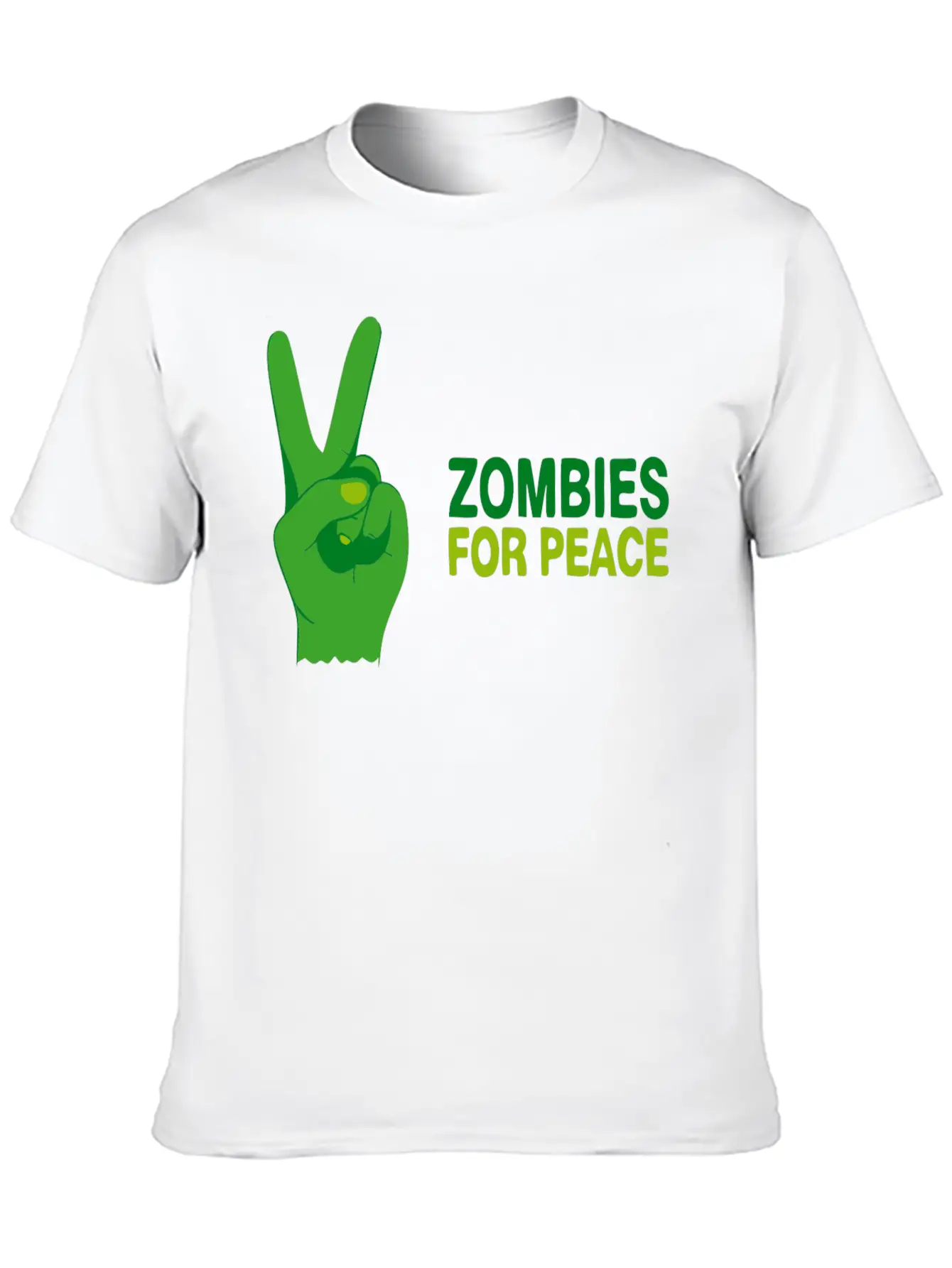 Zombies For Peace Modern Fit Casual T-Shirt ��� Clean And Versatile Design