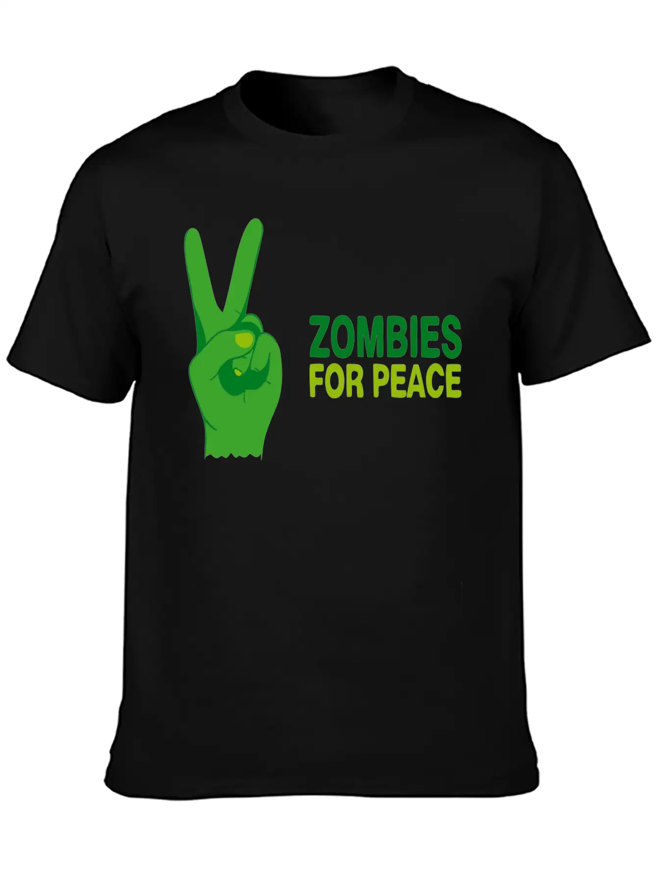 Zombies For Peace Modern Fit Casual T-Shirt ��� Clean And Versatile Design