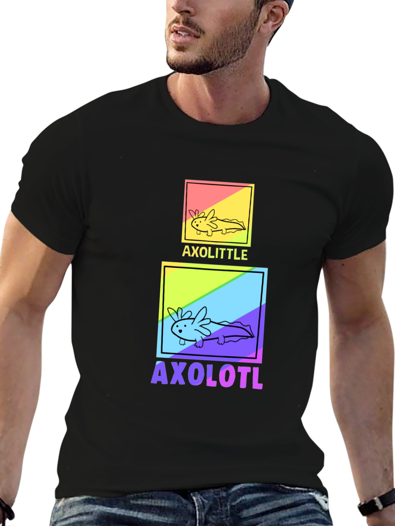Axolotl Graphic T-Shirt - Cute Amphibian Design