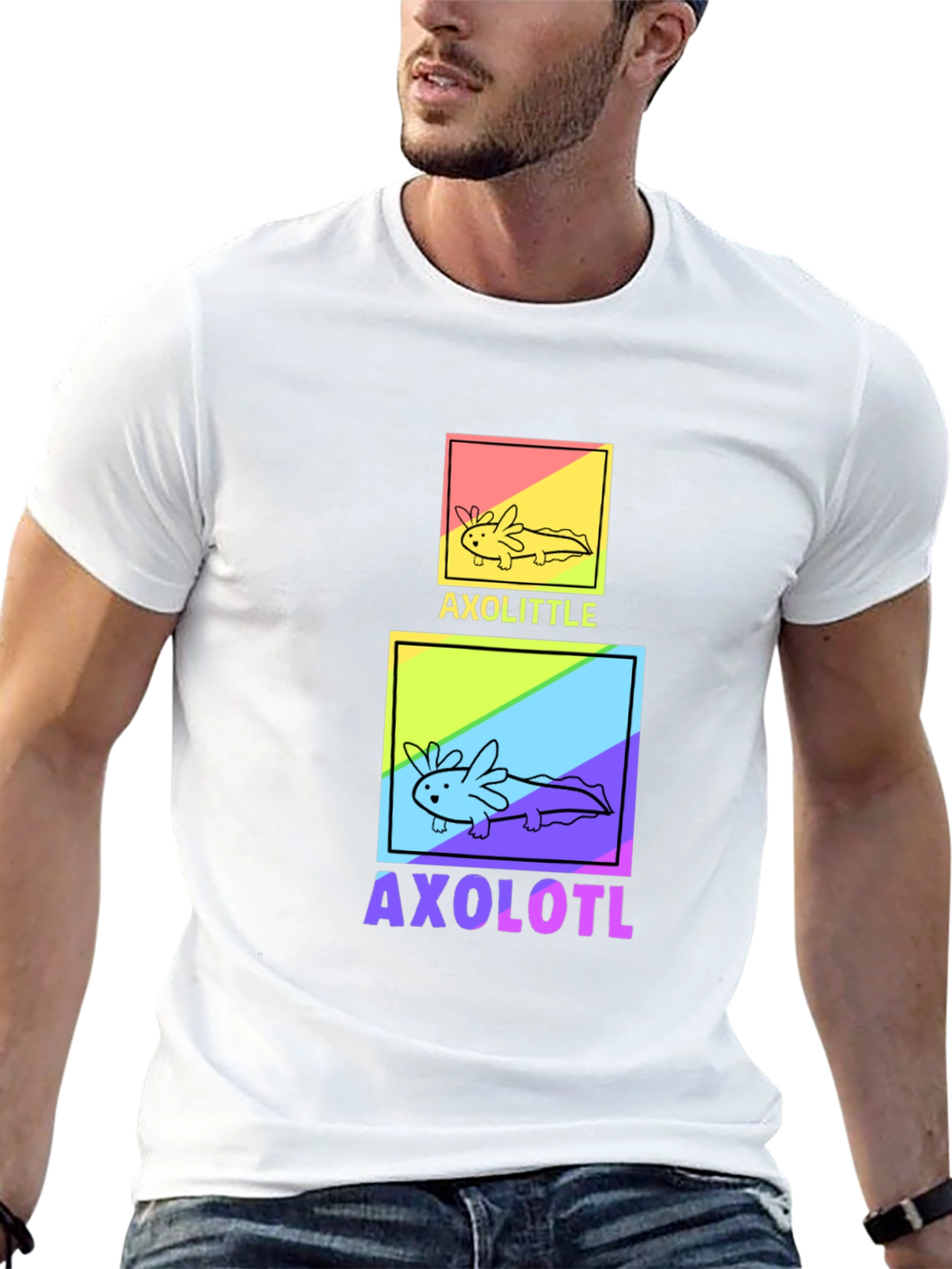 Axolotl Graphic T-Shirt - Cute Amphibian Design