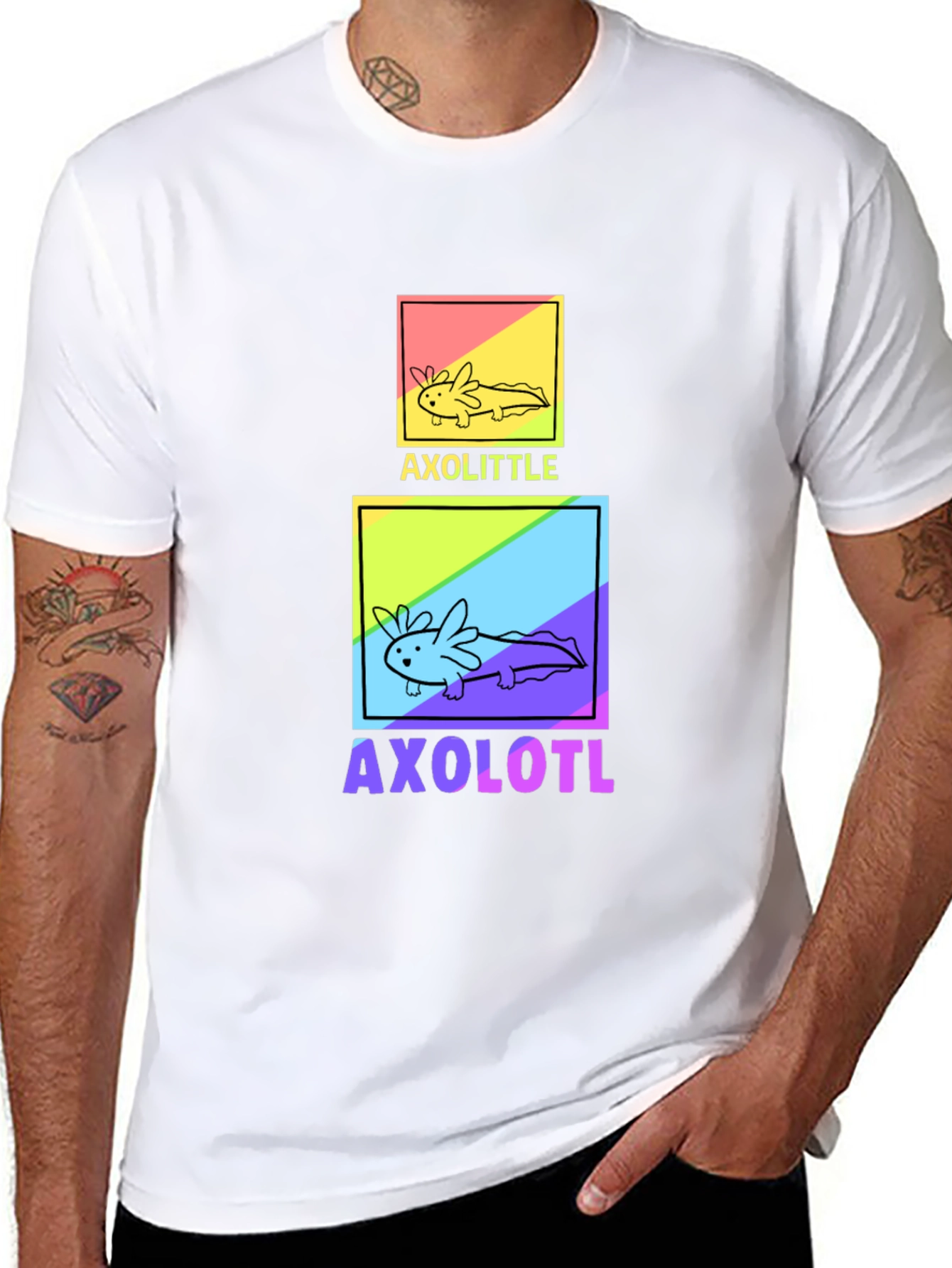 Axolotl Graphic T-Shirt - Cute Amphibian Design