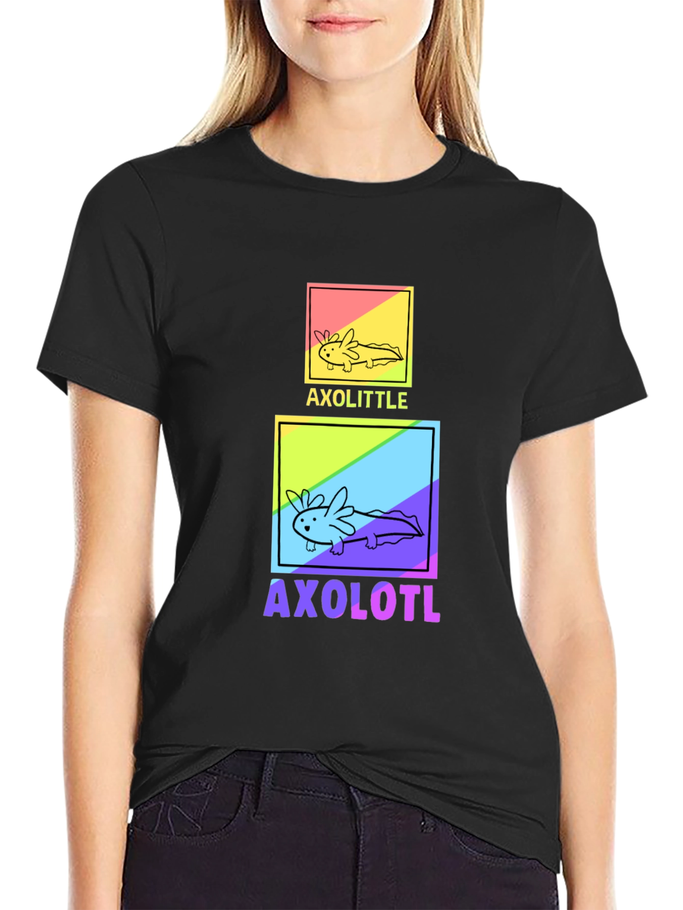 Axolotl Graphic T-Shirt - Cute Amphibian Design