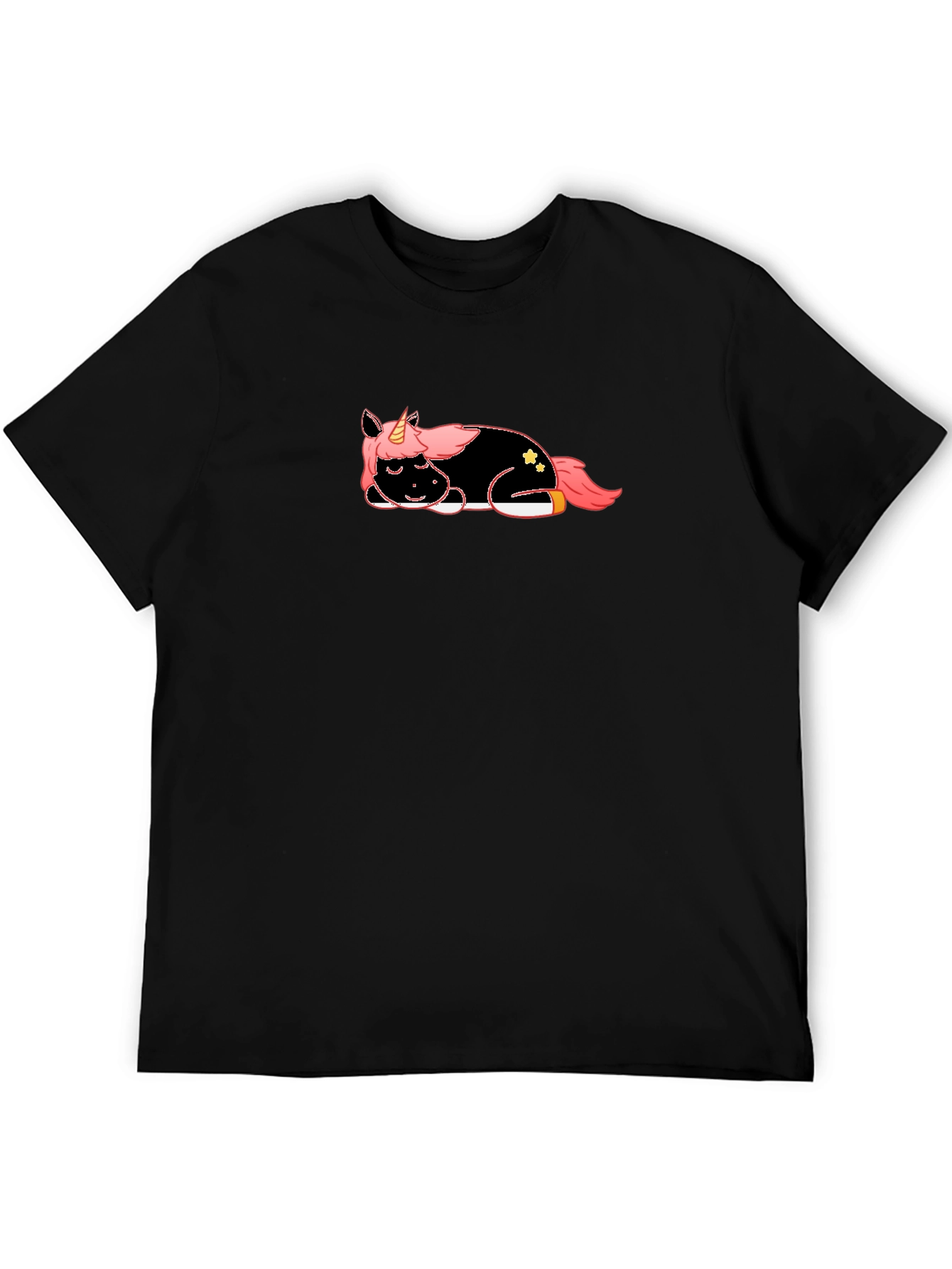 Unicorn Nap Black T-Shirt