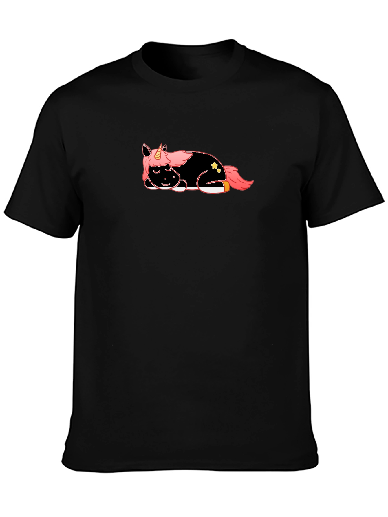 Unicorn Nap Black T-Shirt