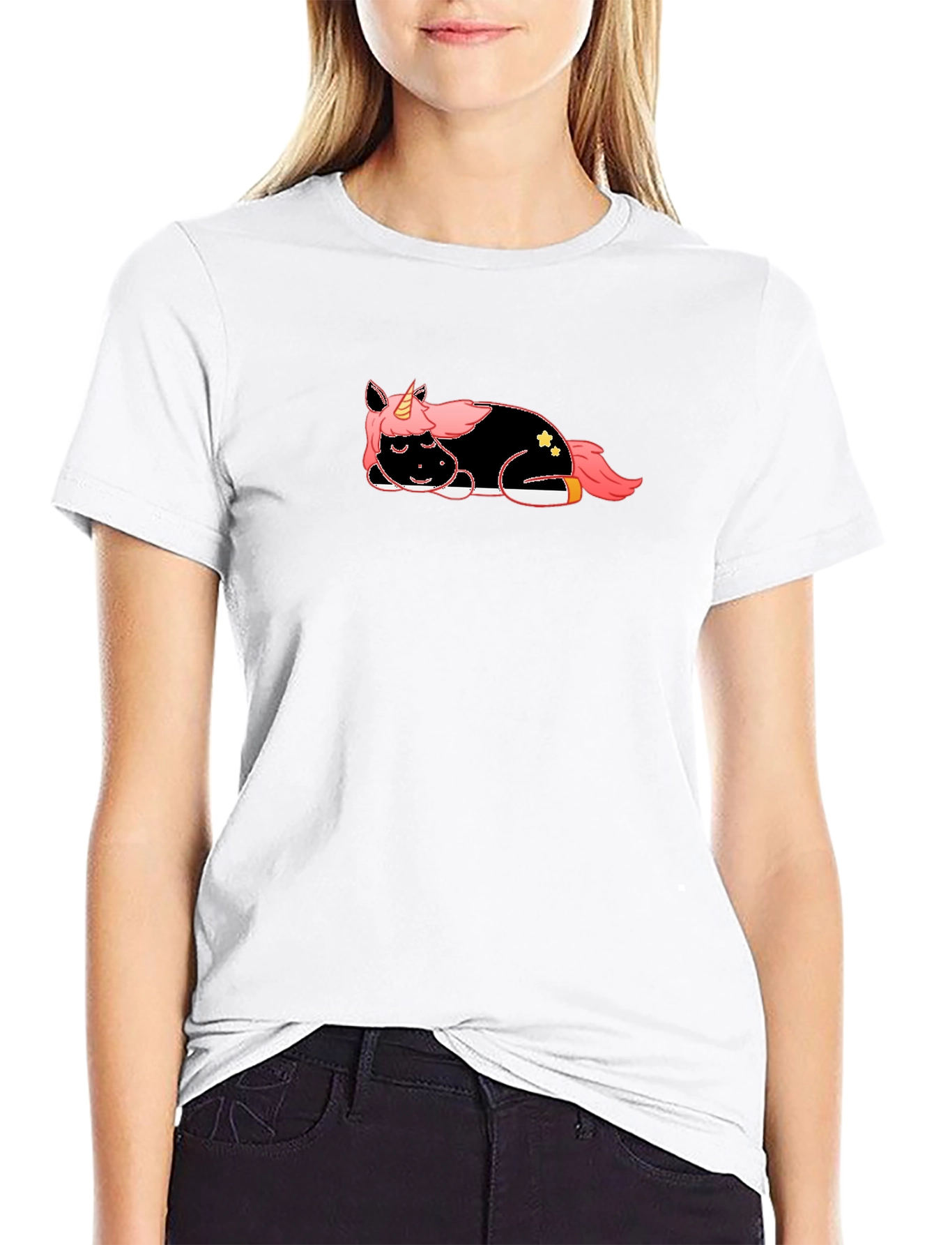 Unicorn Nap Black T-Shirt