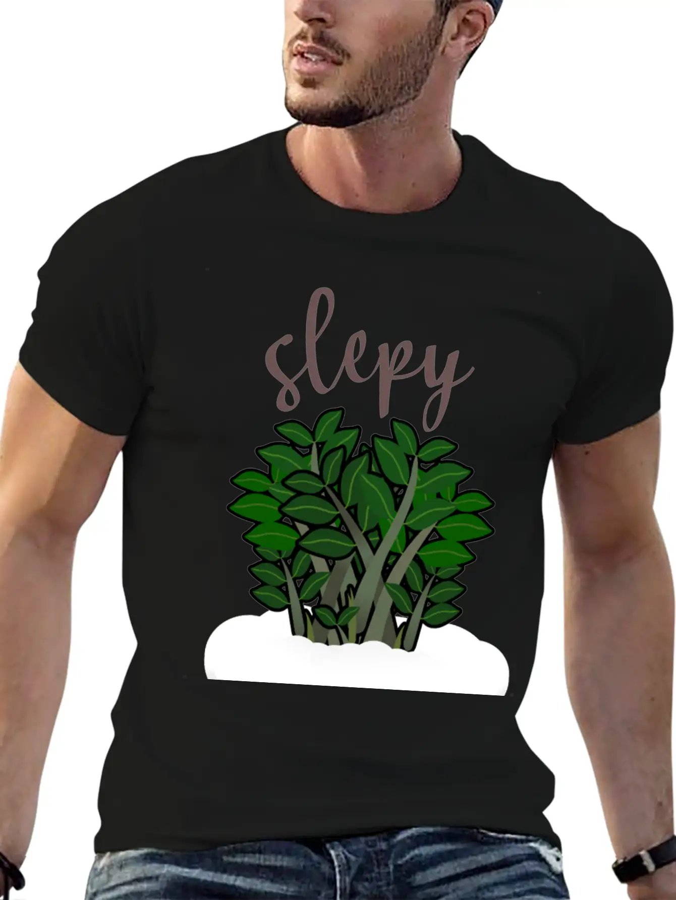 Zzplant Is Slepy Classic Fit Graphic Tee For Daily Comfort – Unisex Cotton Shirt