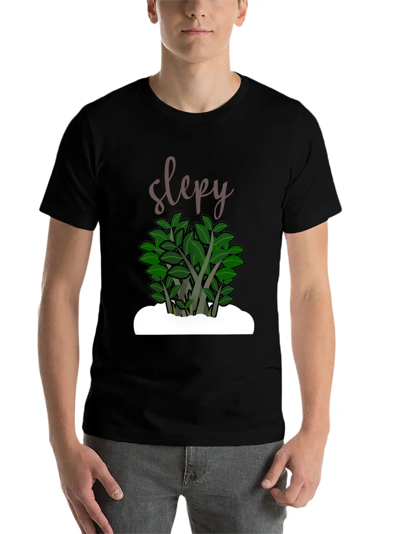 Zzplant Is Slepy Classic Fit Graphic Tee For Daily Comfort – Unisex Cotton Shirt