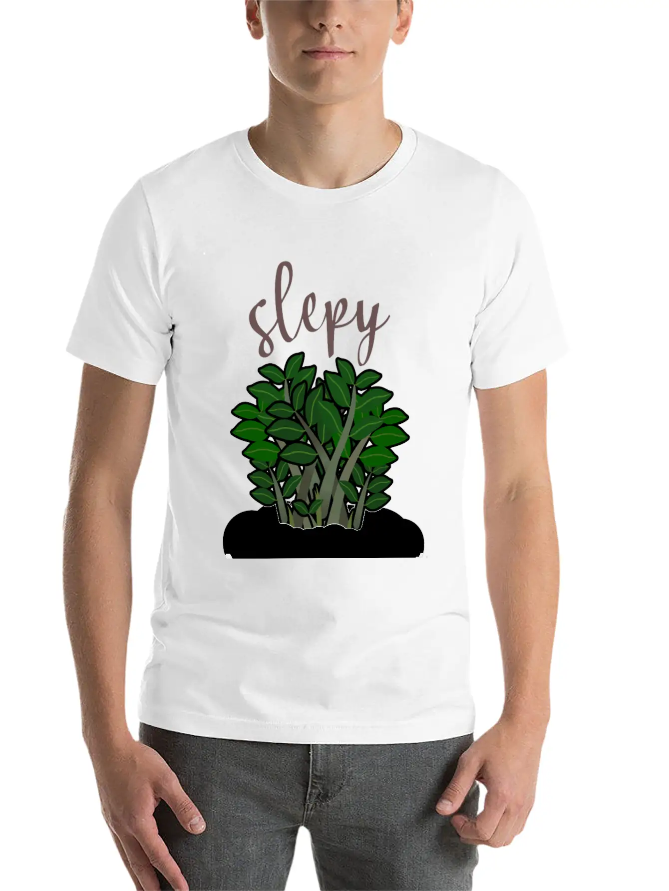 Zzplant Is Slepy Classic Fit Graphic Tee For Daily Comfort – Unisex Cotton Shirt