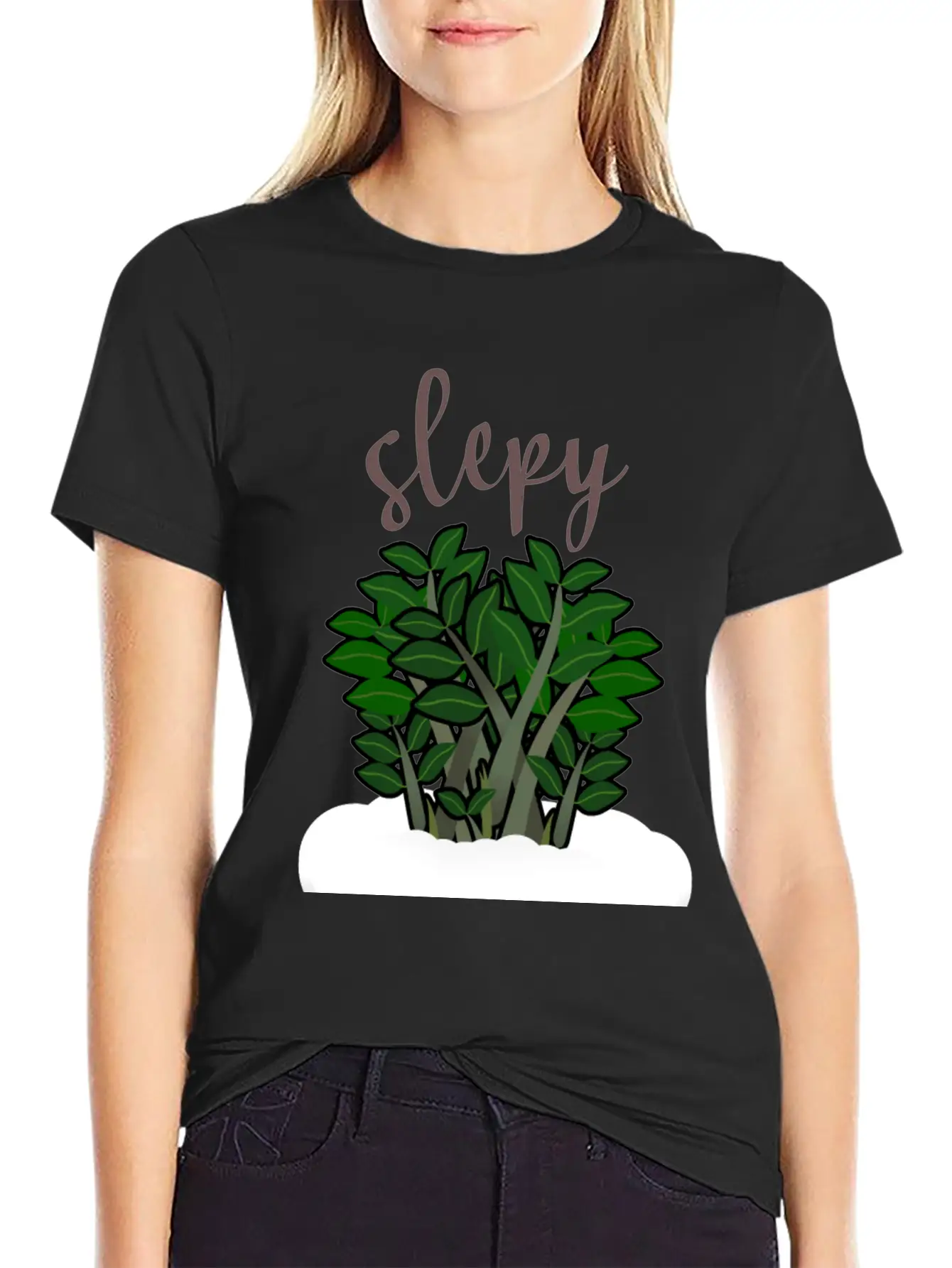 Zzplant Is Slepy Classic Fit Graphic Tee For Daily Comfort – Unisex Cotton Shirt