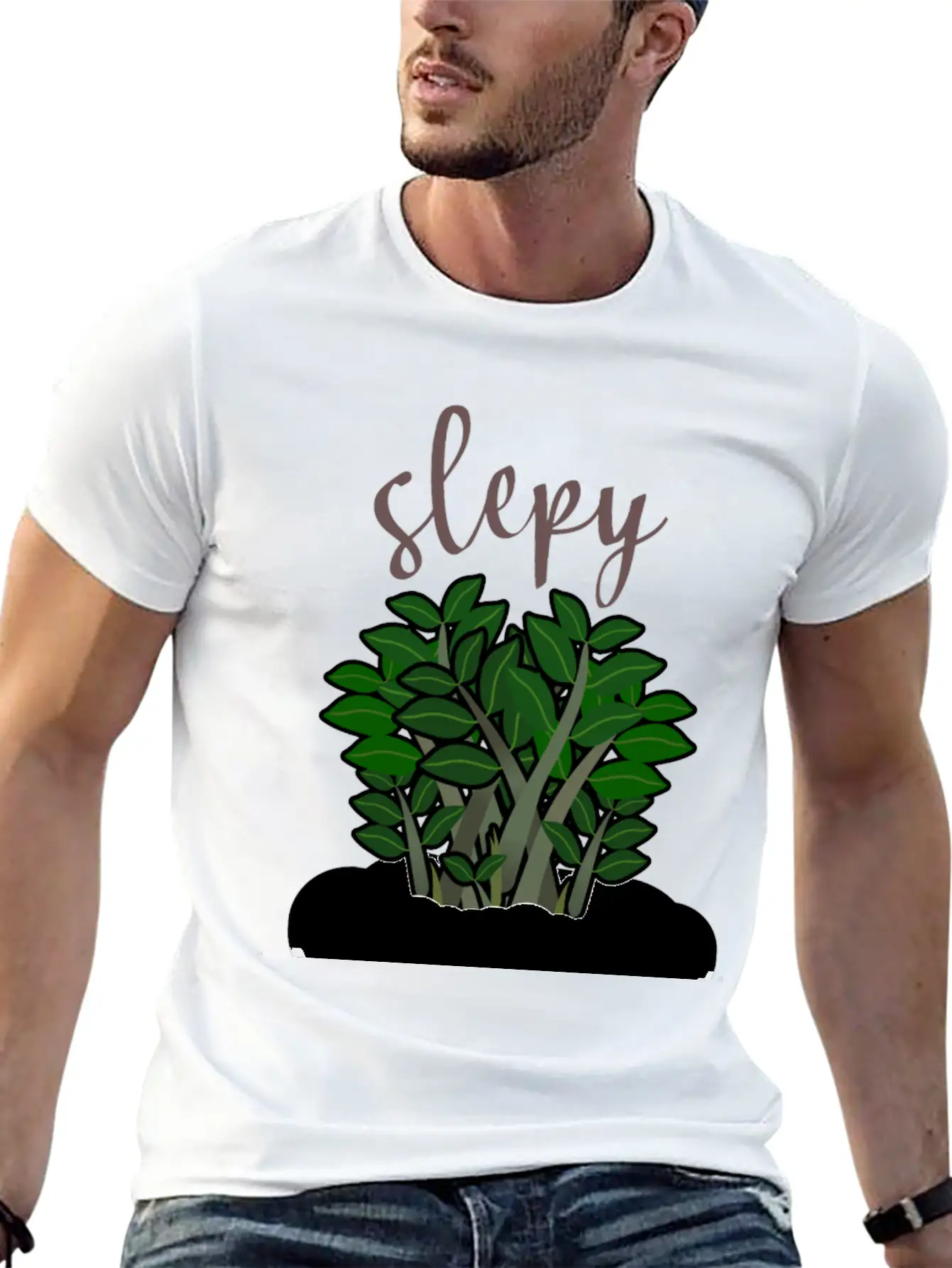 Zzplant Is Slepy Classic Fit Graphic Tee For Daily Comfort – Unisex Cotton Shirt
