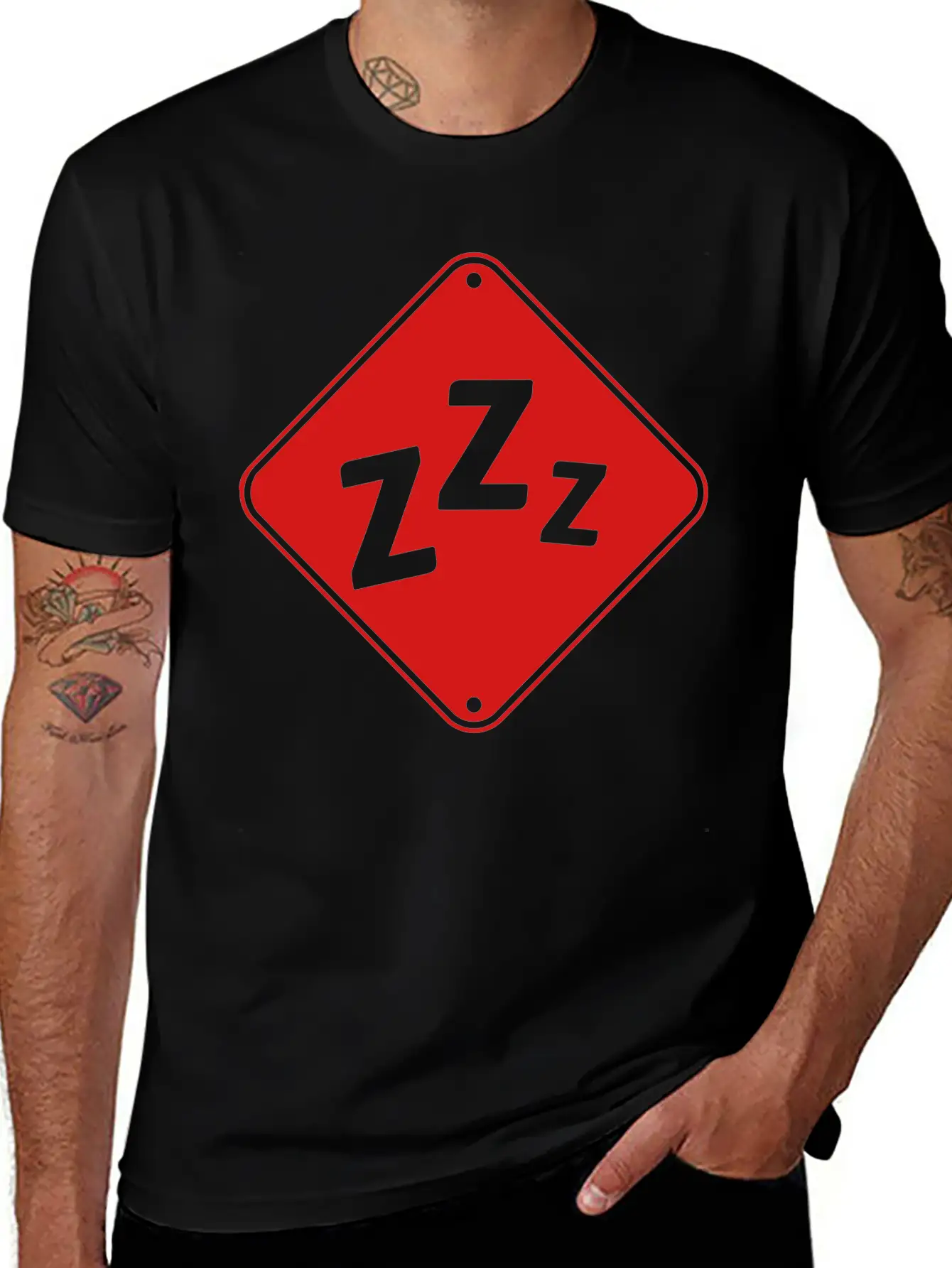 Zzz Attention Snore Classic Fit Graphic Tee For Daily Comfort – Unisex Cotton Shirt