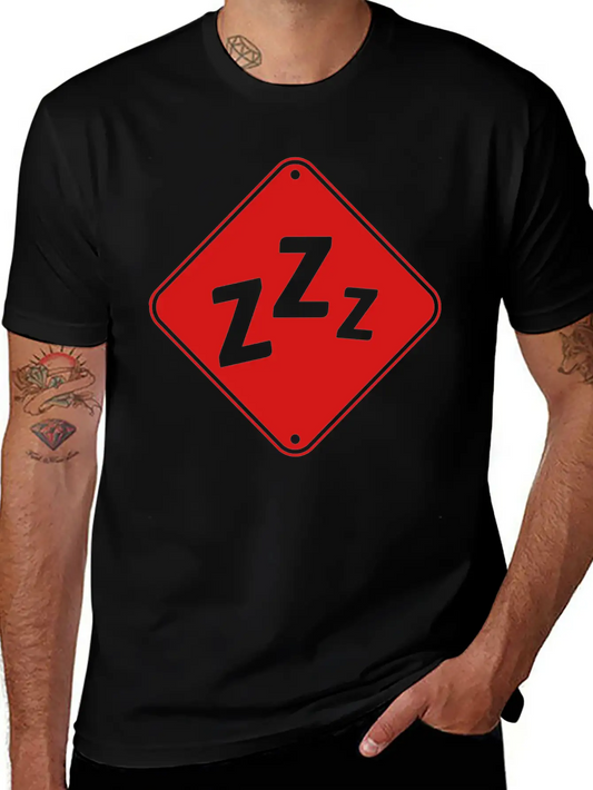 Zzz Attention Snore Classic Fit Graphic Tee For Daily Comfort – Unisex Cotton Shirt
