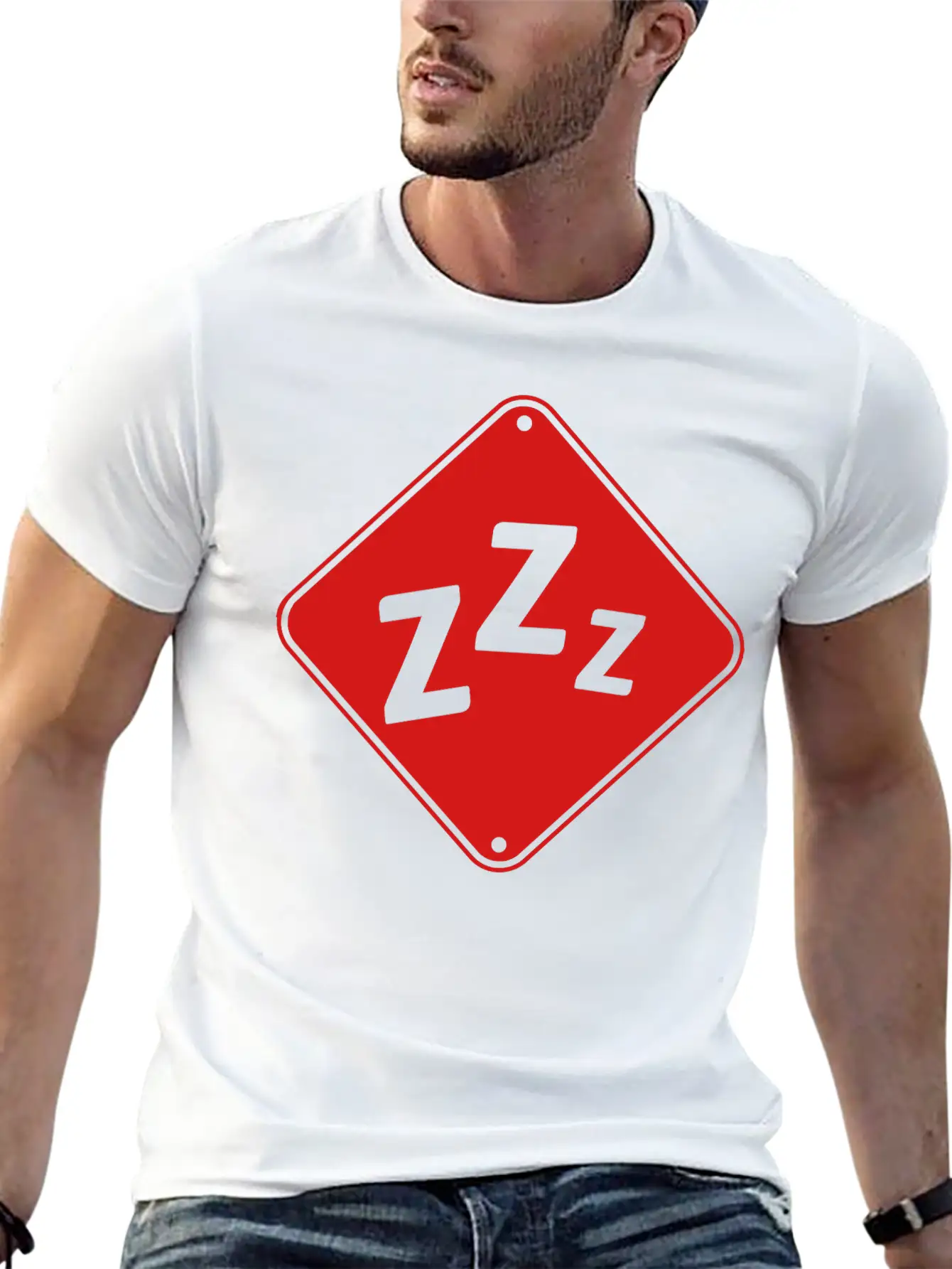 Zzz Attention Snore Classic Fit Graphic Tee For Daily Comfort – Unisex Cotton Shirt