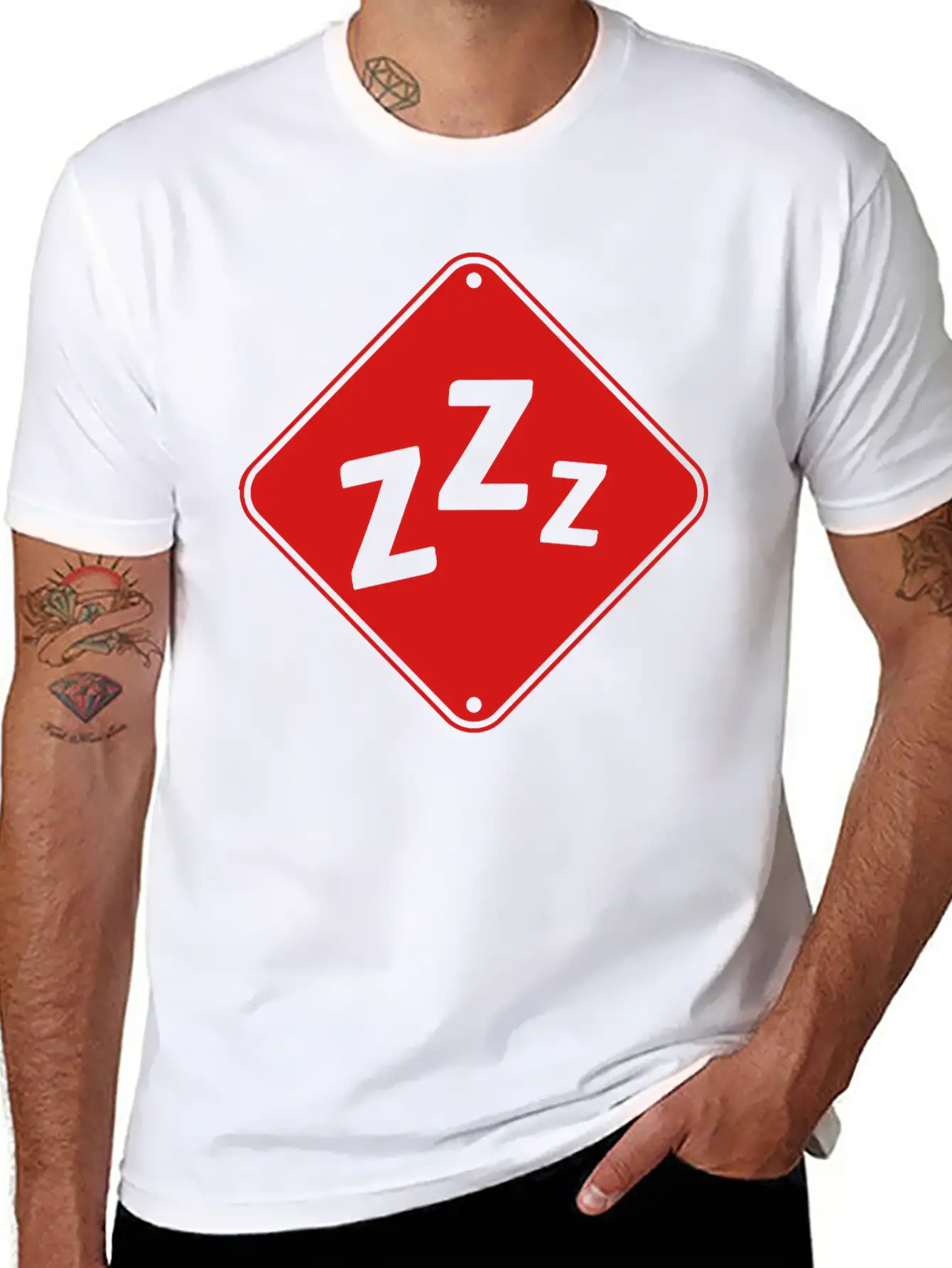 Zzz Attention Snore Classic Fit Graphic Tee For Daily Comfort – Unisex Cotton Shirt