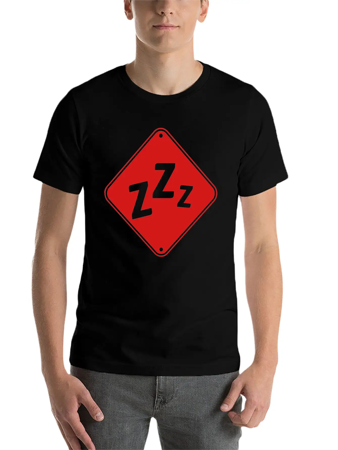 Zzz Attention Snore Classic Fit Graphic Tee For Daily Comfort – Unisex Cotton Shirt