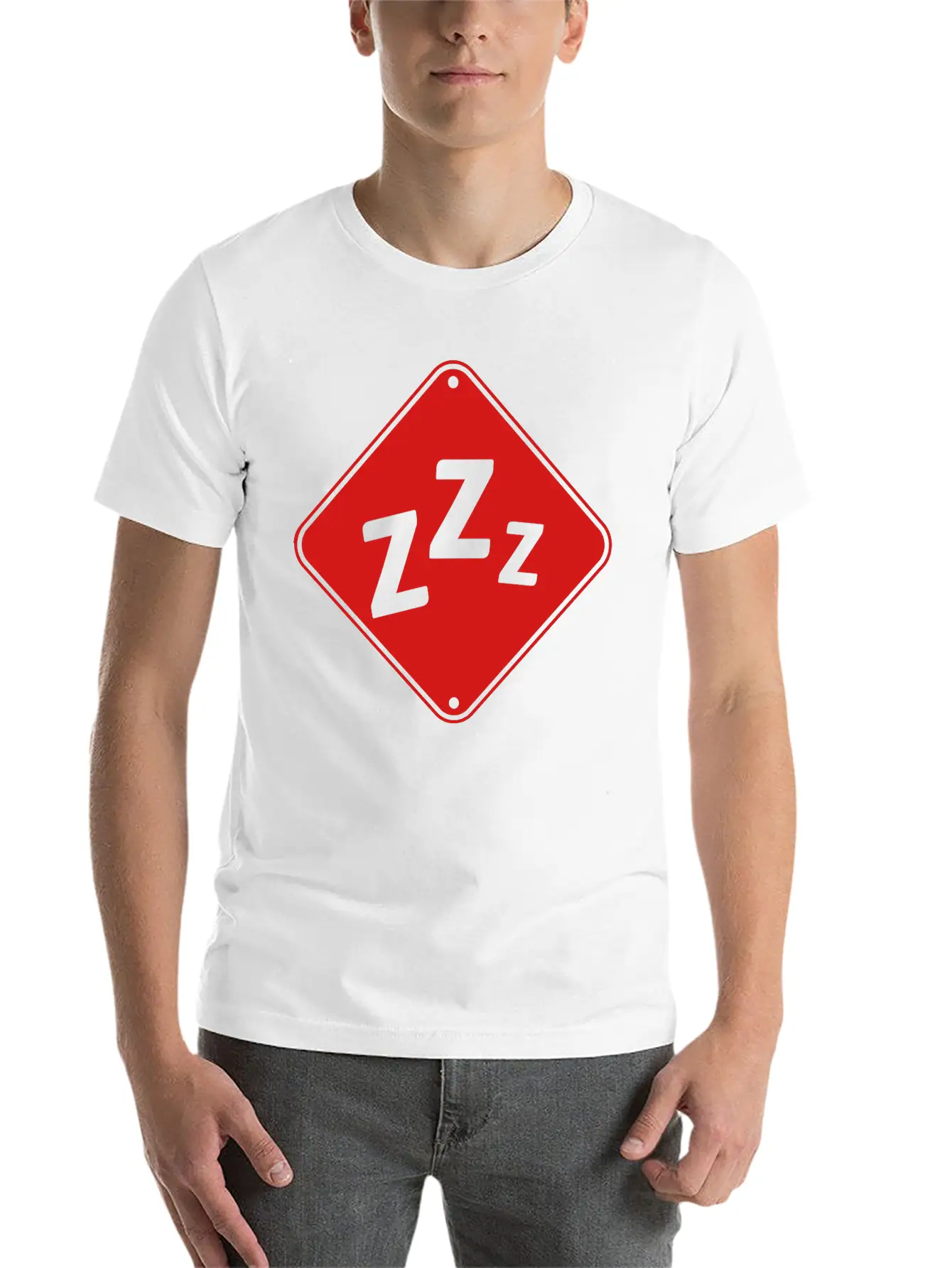Zzz Attention Snore Classic Fit Graphic Tee For Daily Comfort – Unisex Cotton Shirt